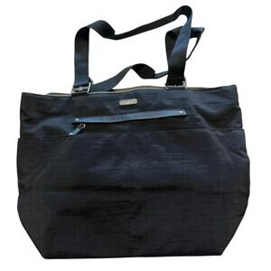 Baggallini Tote Black Durable Travel Zipper Top Packable Everyday Bag Vacation